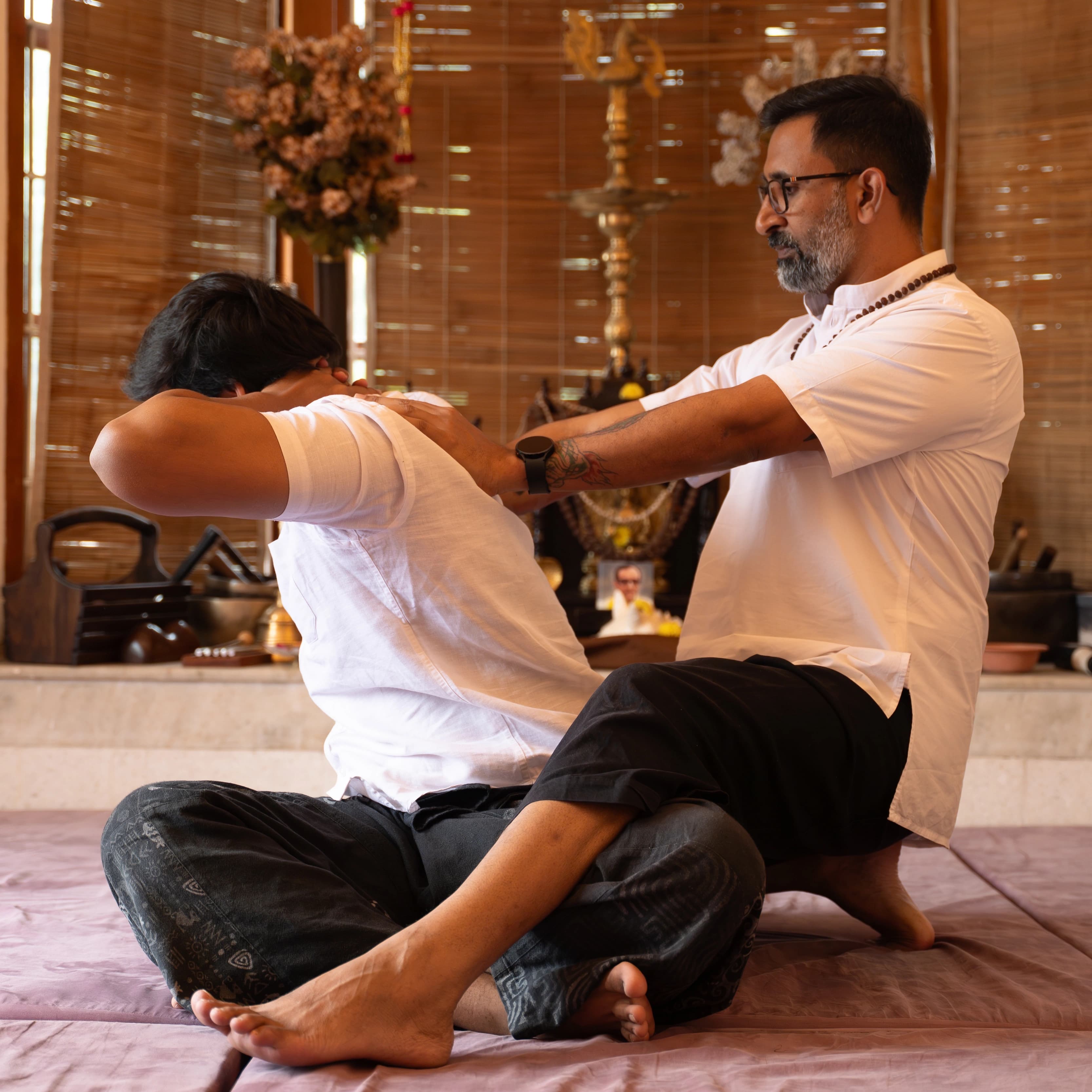 Healing sessions with the Master